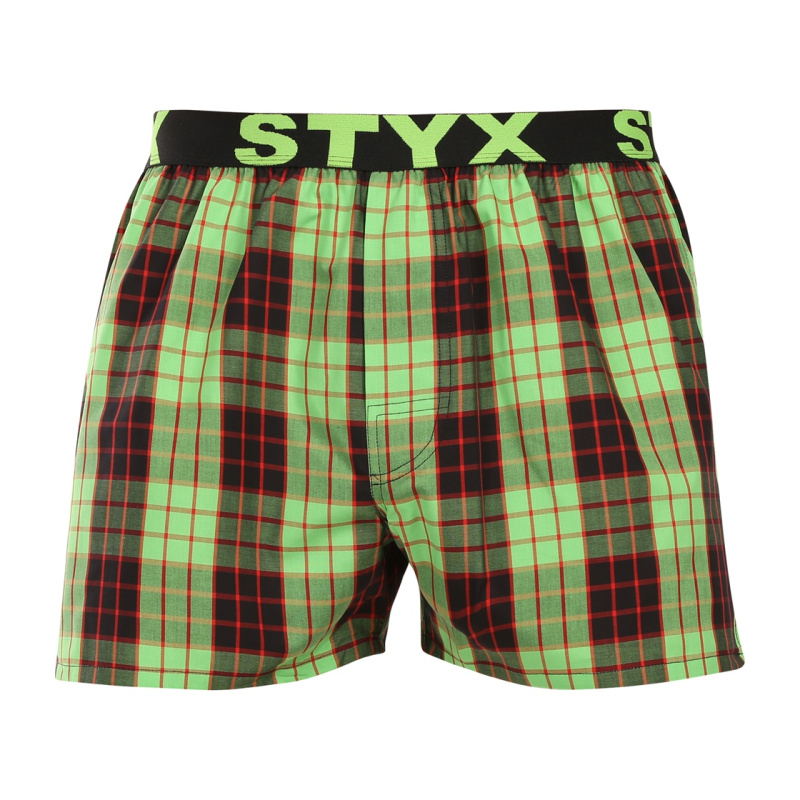 Pánské trenky Styx sportovní guma vícebarevné (B1105) L, trenýrky