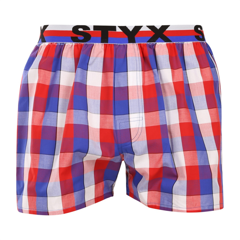 Pánské trenky Styx sportovní guma vícebarevné (B1107) M, trenýrky