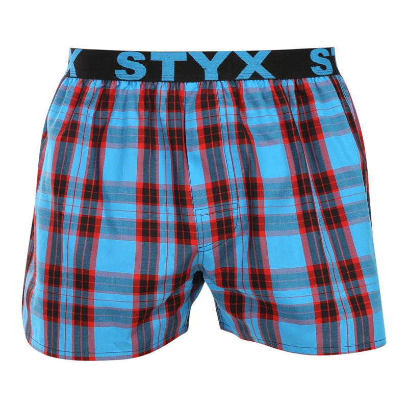 Pánské trenky Styx sportovní guma vícebarevné (B1110) L, trenýrky