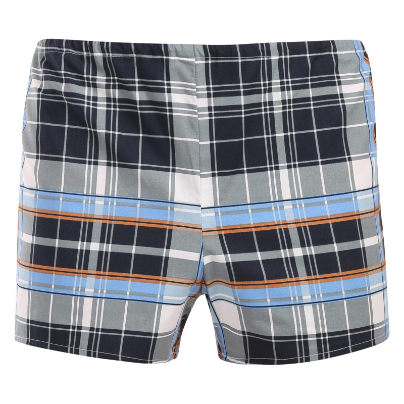 Klasické pánské trenky Foltýn vícebarevné kostky (K61) XXL, trenýrky