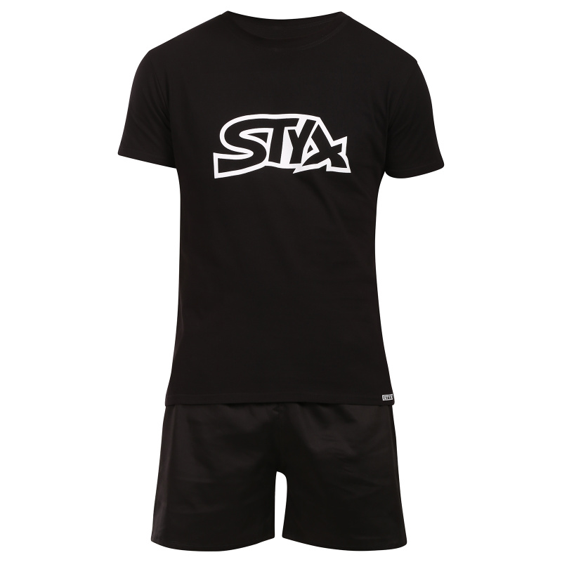 Pánské pyžamo Styx černé (PKP960) XXL