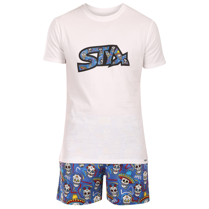 Pánské pyžamo Styx lebky (PKP1856) XXL