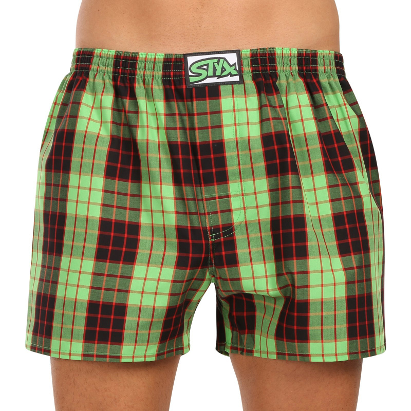 Pánské trenky Styx klasická guma nadrozměr vícebarevné (E1105) 3XL, trenýrky