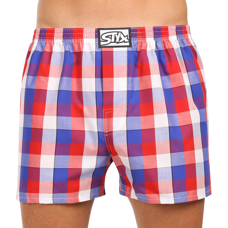 Pánské trenky Styx klasická guma nadrozměr vícebarevné (E1107) 4XL, trenýrky