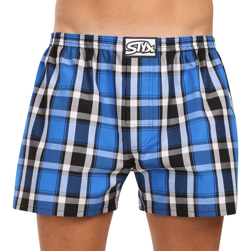 Pánské trenky Styx klasická guma nadrozměr vícebarevné (E1109) 3XL, trenýrky