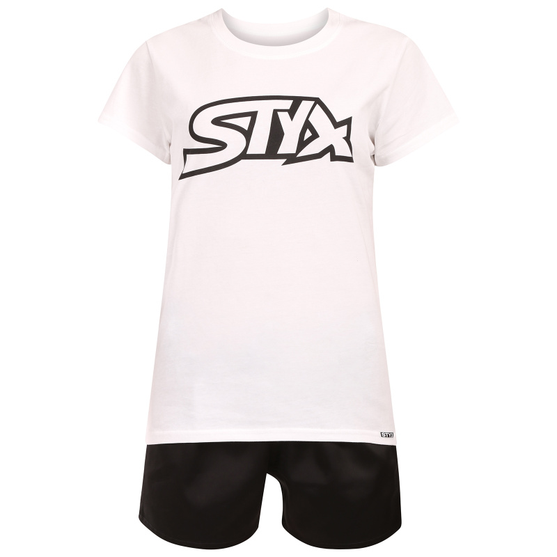 Dámské pyžamo Styx černobílé (PKD1061) XL