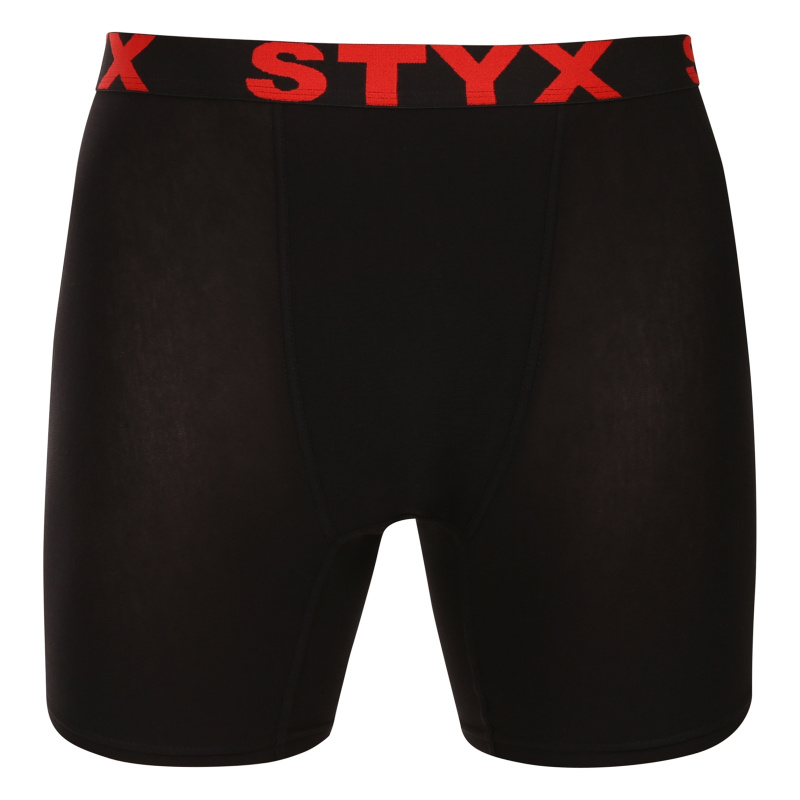 Pánské boxerky Styx long sportovní guma černé (UN4960) XXL, trenky / trenýrky