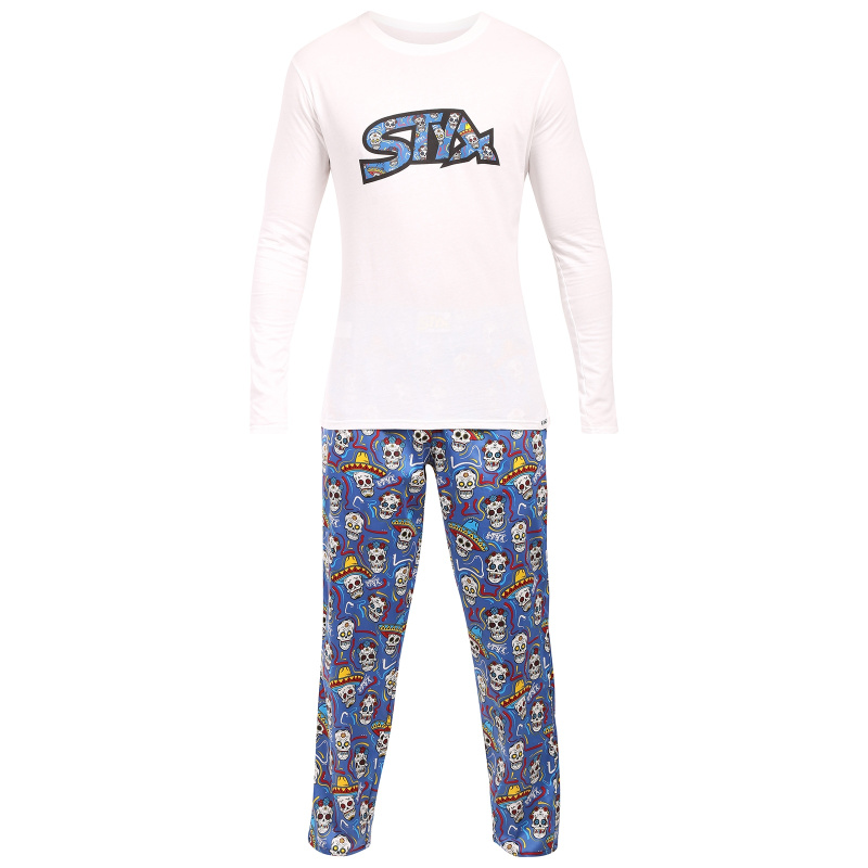 Pánské pyžamo Styx lebky (PDP1856) XXL