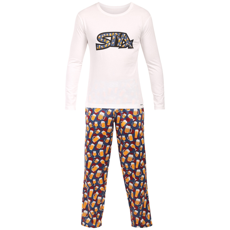 Pánské pyžamo Styx pivo (PDP1855) XL