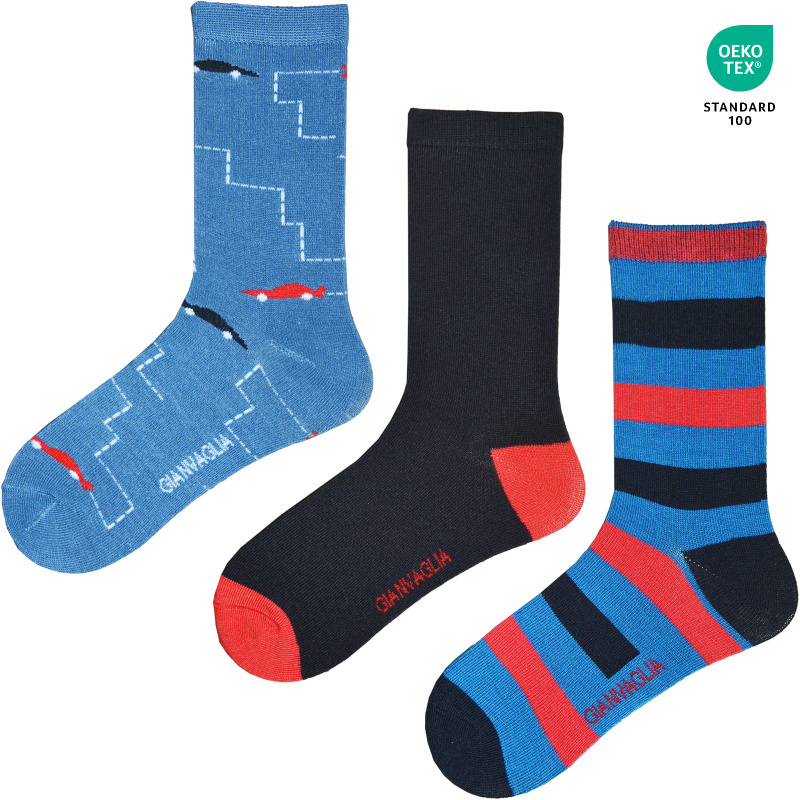 3PACK dětské ponožky Benysøn vícebarevné (SK-401) 23/26