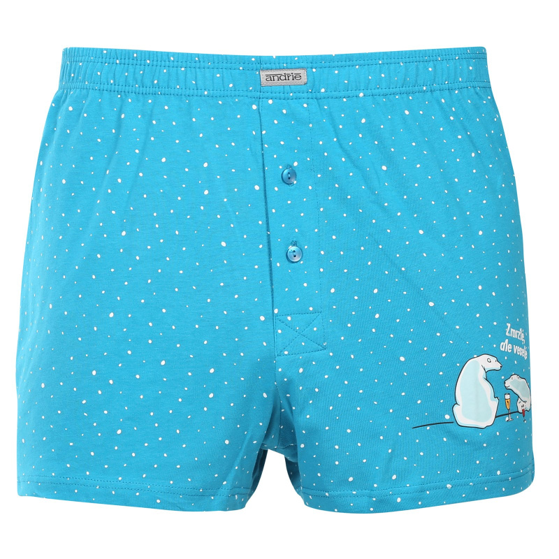 Pánské trenky Andrie modré (PS 5933-blue) 3XL, trenýrky