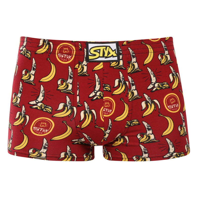 Pánské boxerky Styx art klasická guma banány (Q1359) S, trenky / trenýrky