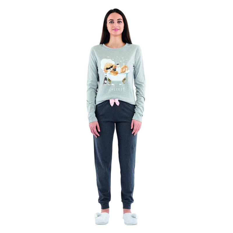 Dámské pyžamo Sorbetto Emilia vícebarevné (Emilia-grey) XL