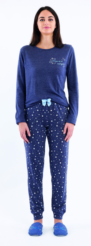 Dámské pyžamo Sorbetto Denisa modré (Denisa-blue) XL