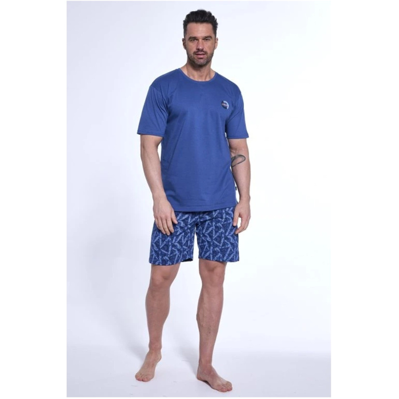 Poškozený obal  - Pánské pyžamo Cornette modré (326/176) L