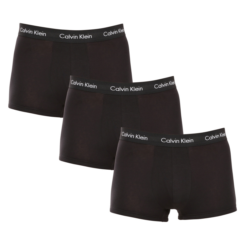 Poškozený obal - 3PACK pánské boxerky Calvin Klein černé (U2664G-XWB) XL, trenky / trenýrky