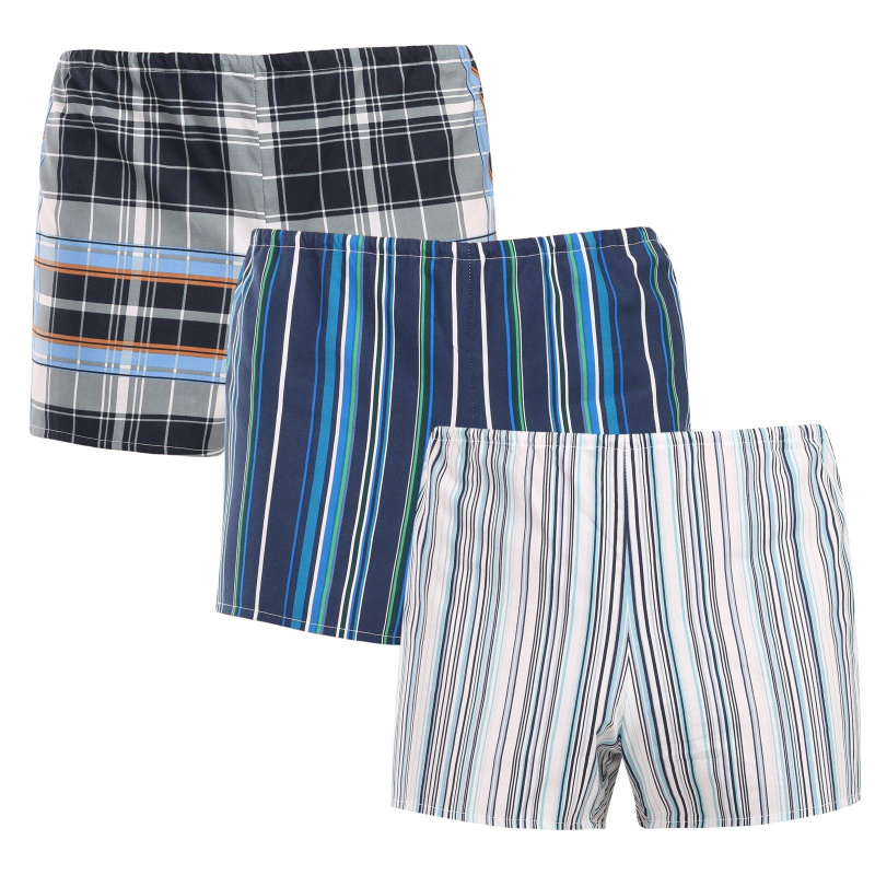 3PACK klasické pánské trenky Foltýn vícebarevné nadrozměr (KN838485) 4XL, trenýrky