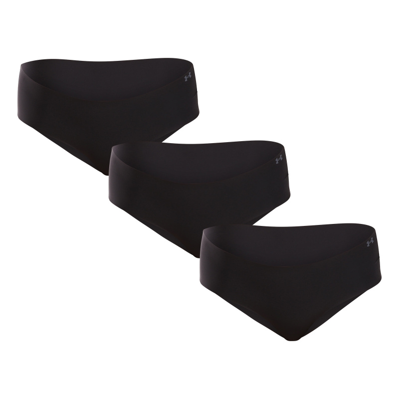 Poškozený obal - 3PACK dámské kalhotky Under Armour černé (1383895 001) M