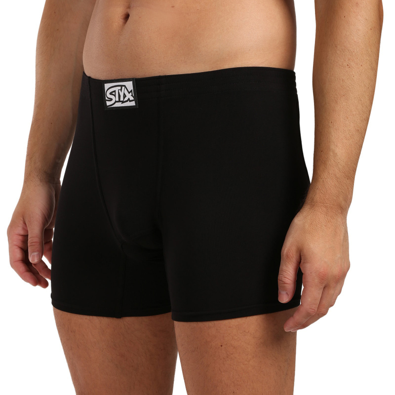 Pánské boxerky Styx long klasická guma černé (FN960) L, trenky / trenýrky