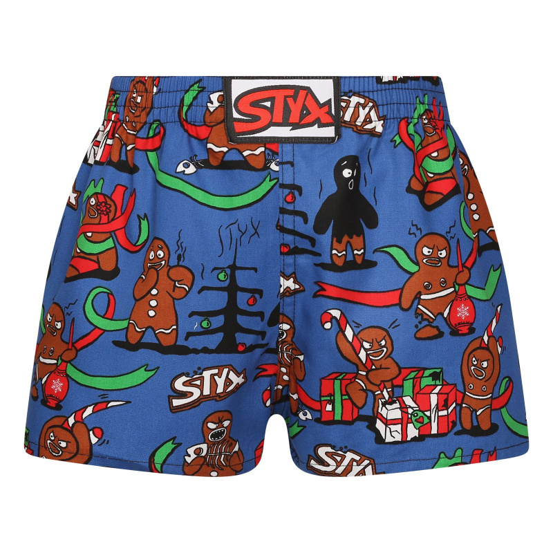 Dětské trenky Styx art klasická guma Vánoce perníčci (J1956) 4-5 let, trenýrky