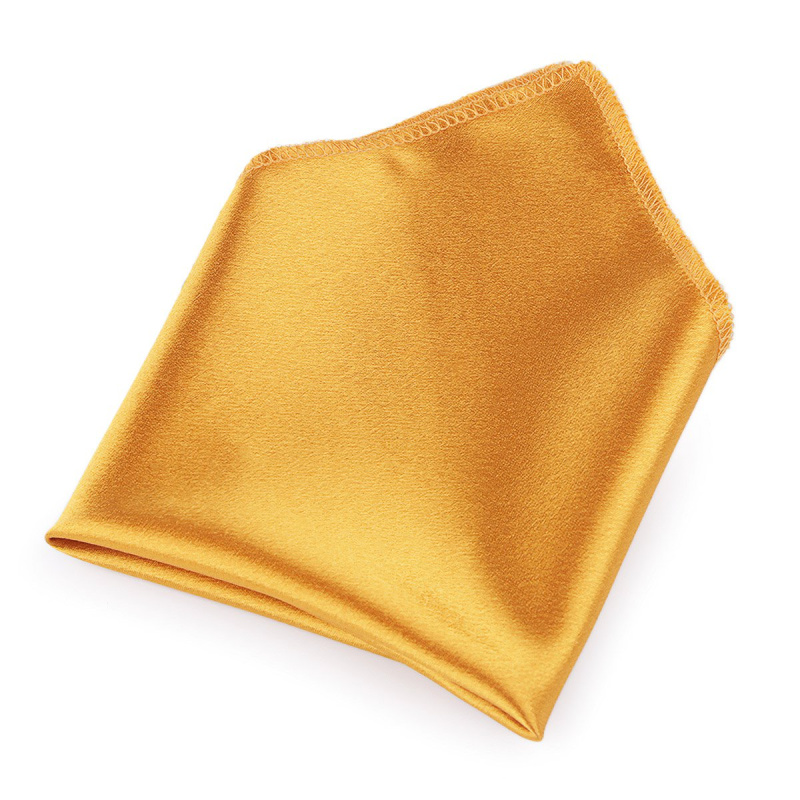 Kapesníček do saka saténový 870423/10 hořčicový, lesklý