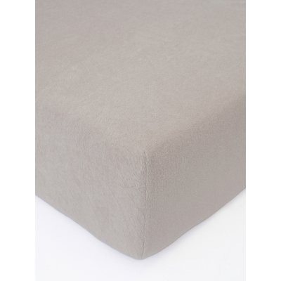 MKLuzkoviny.cz Froté prostěradlo 90 × 200 cm - cappuccino
