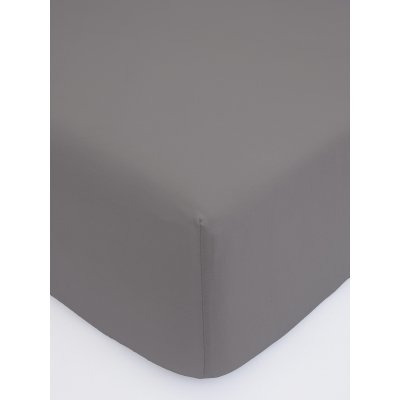 MKLuzkoviny.cz Jersey prostěradlo Classic 90 × 200 cm - tmavě šedá