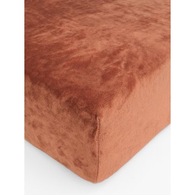 MKLuzkoviny.cz Prostěradlo mikroplyš Deluxe 90 x 200 cm - terakota