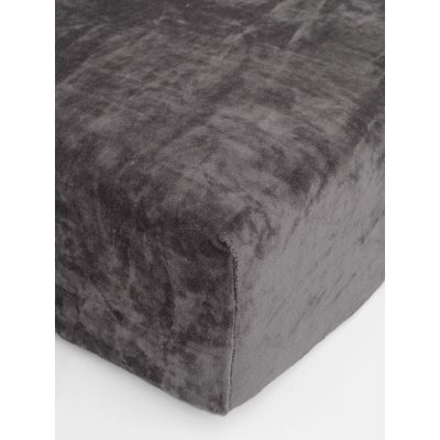 MKLuzkoviny.cz Prostěradlo mikroplyš Deluxe 200 x 200 cm - tmavě šedé
