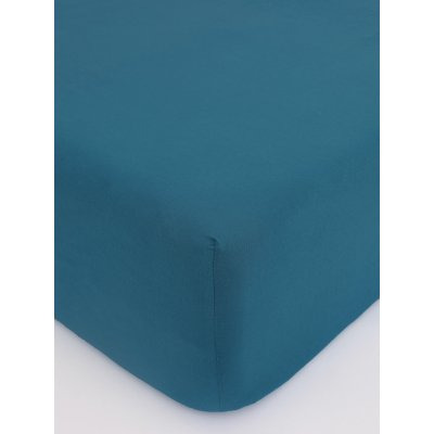 MKLuzkoviny.cz Jersey prostěradlo Classic 120 × 200 cm - petrolejová