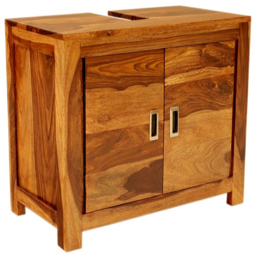 Skříňka pod umyvadlo Nela 65x60x35 cm z indického masivu palisandr NELA-SU