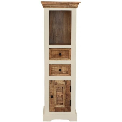 Skříňka do koupelny Agni 40x130x35 cm z masivu mango AGNI-SM