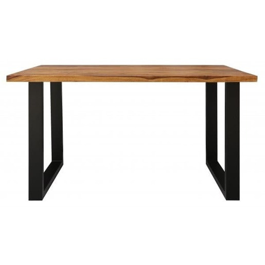 Jídelní stůl s kovovými nohami 140x90 cm z masivu palisandr TP-140