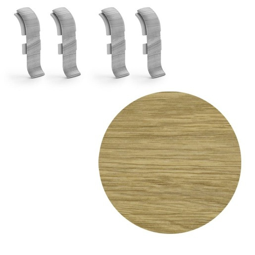 Spojka k soklu Naturel Gallego , PVC délka 0,5 cm, výška hrany 56 mm, NATNGTFR2