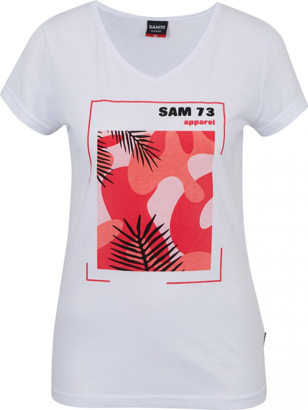 Dámské triko SAM 73 Ilda bílé Velikost: XL