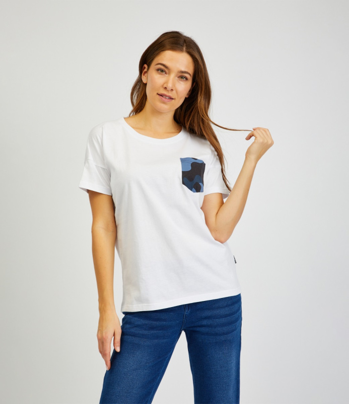 Dámské triko SAM 73 Marie bílé Velikost: XL