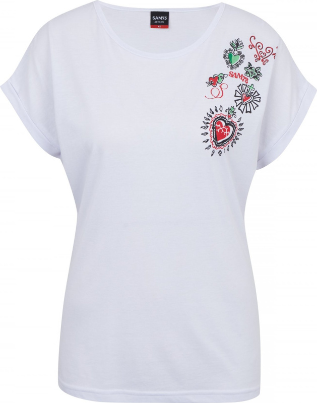 Dámské triko SAM 73 Bootes bílé Velikost: 2XL