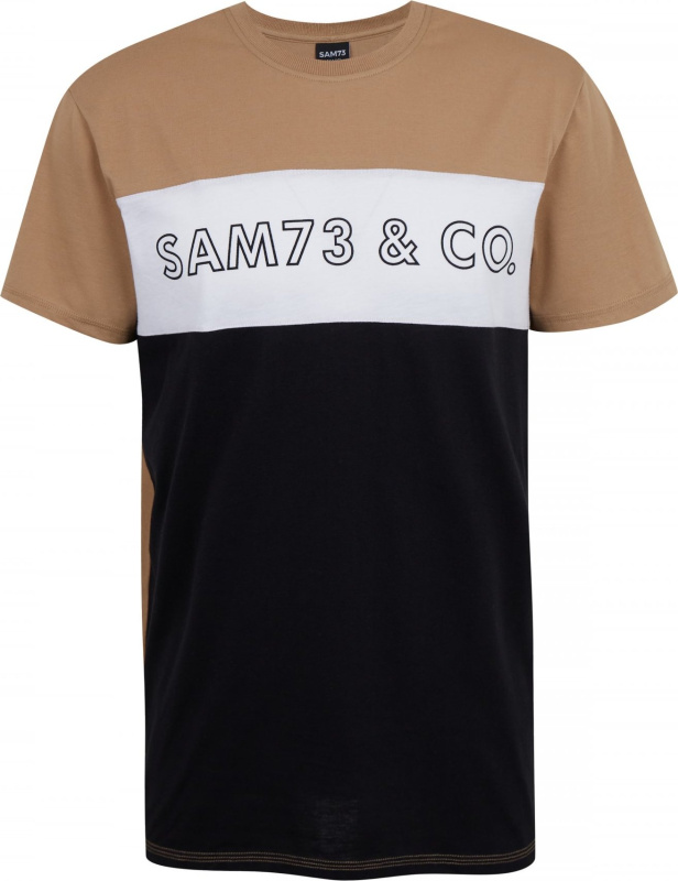 Pánské triko SAM 73 Eamu hnědé Velikost: 2XL