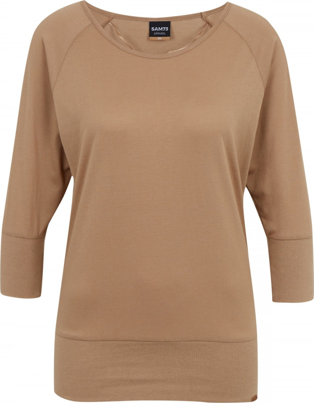 Dámské triko SAM 73 Elma hnědé Velikost: XS