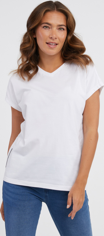 Dámské triko SAM 73 Vitani bílé Velikost: XL