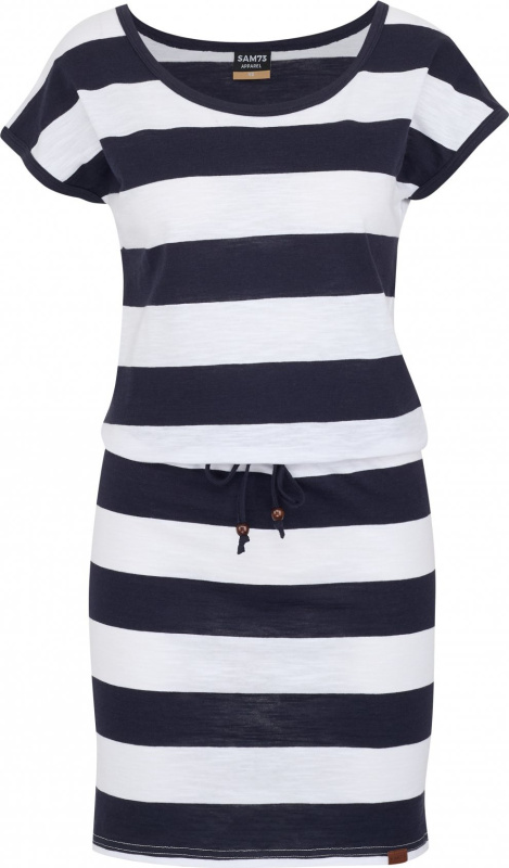 Sam 73 Dámské bavlněné šaty SAM73 Reyna modré Velikost: XS