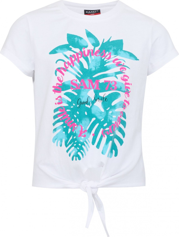 Sam 73 Dívčí bavlněné triko SAM73 Kiara bílé Velikost: 164