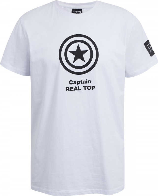 Pánské triko SAM 73 Dude bílé Velikost: L