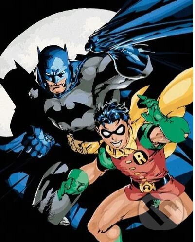 Malování podle čísel: Batman a Robin (40 x 50 cm)
