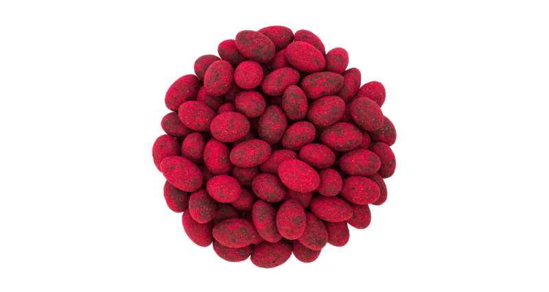 Mandle v hořké čokoládě s malinami váha 3kg