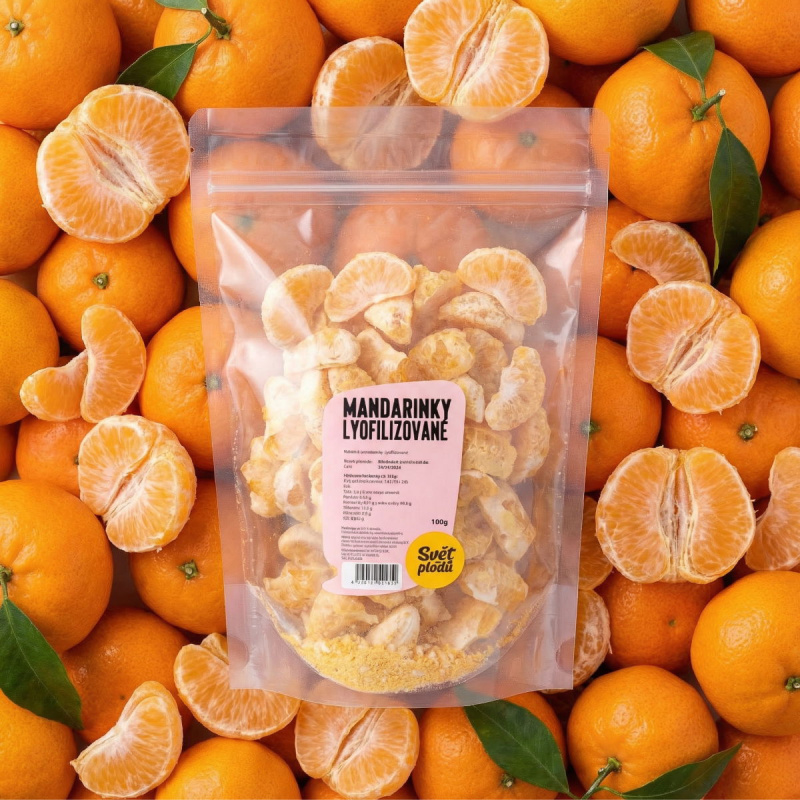 Mandarinky lyofilizované váha 3.5kg