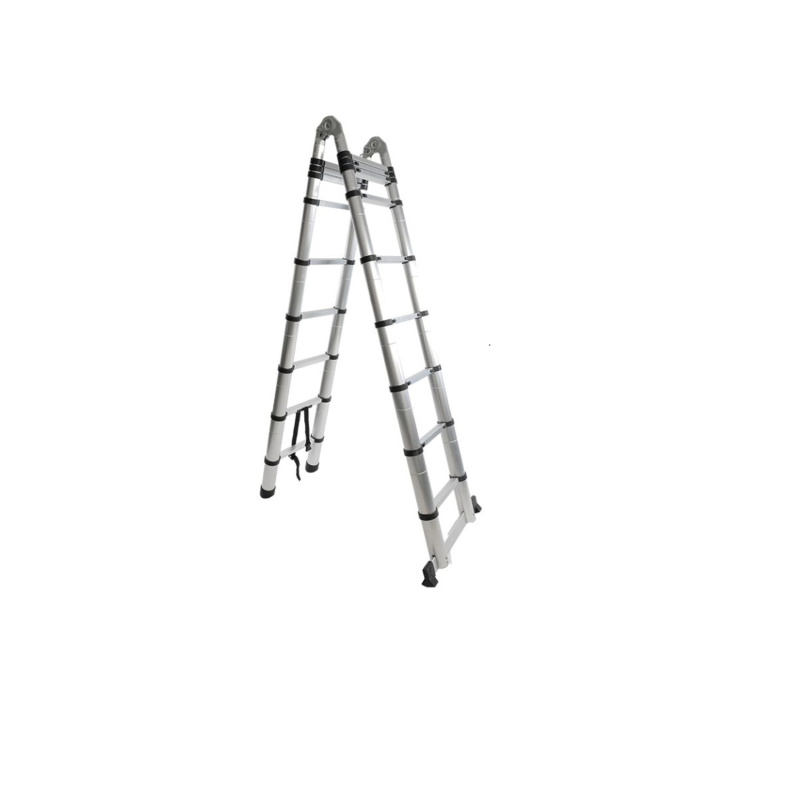 Asist Alu teleskopický žebřík-štafle AR99-6560, 9+9 stupňů, 5,6 m