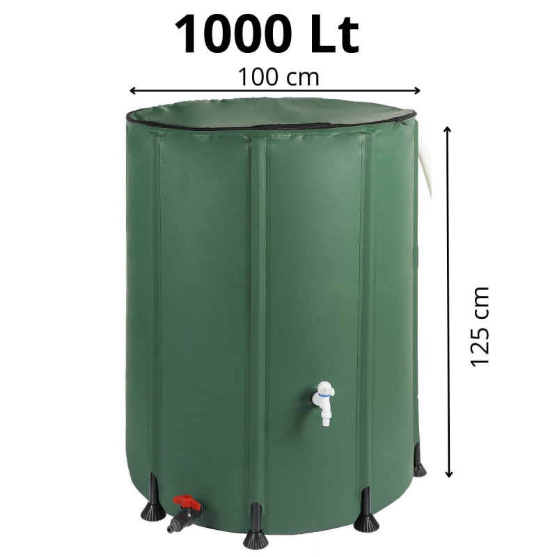 ASIST smart garden Skládací sud na vodu 1000L