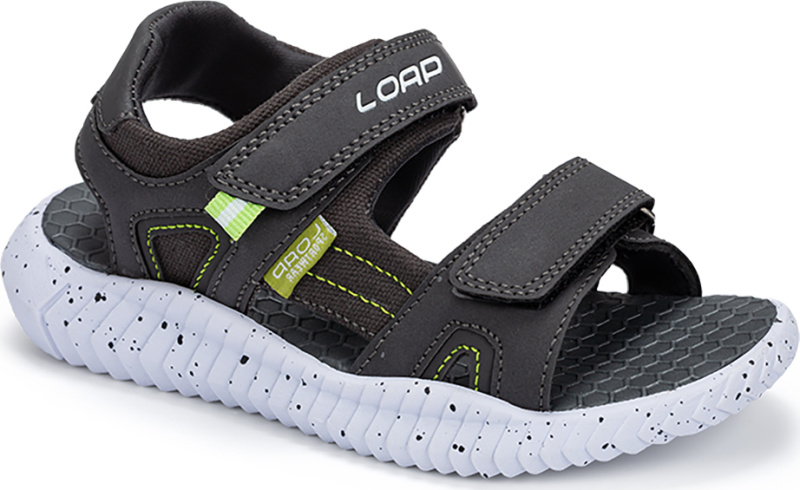 Dětské sandály LOAP Veos Kid šedá/zelená Velikost: 28