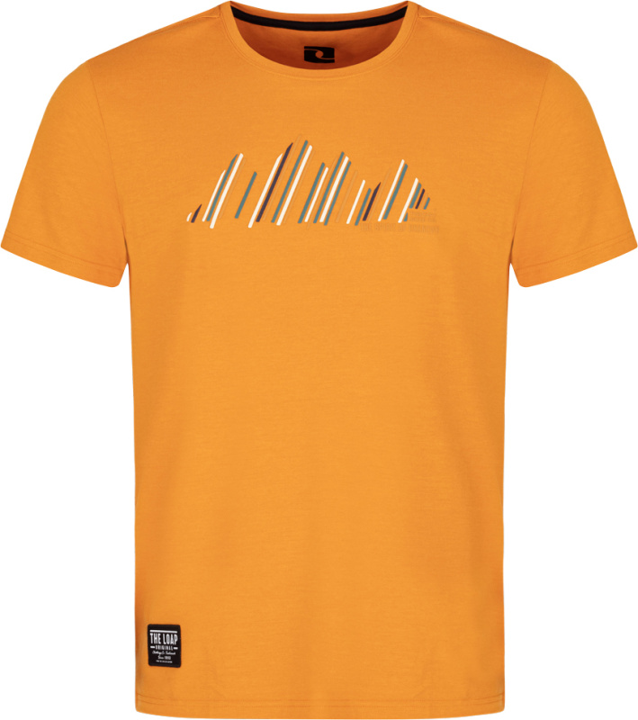 Pánské bavlněné triko LOAP Albatros žluté Velikost: S